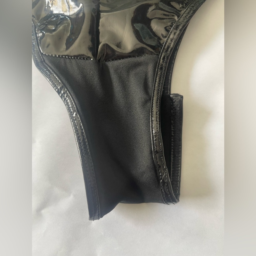 Black PU Bodysuit - Picture 5 of 6
